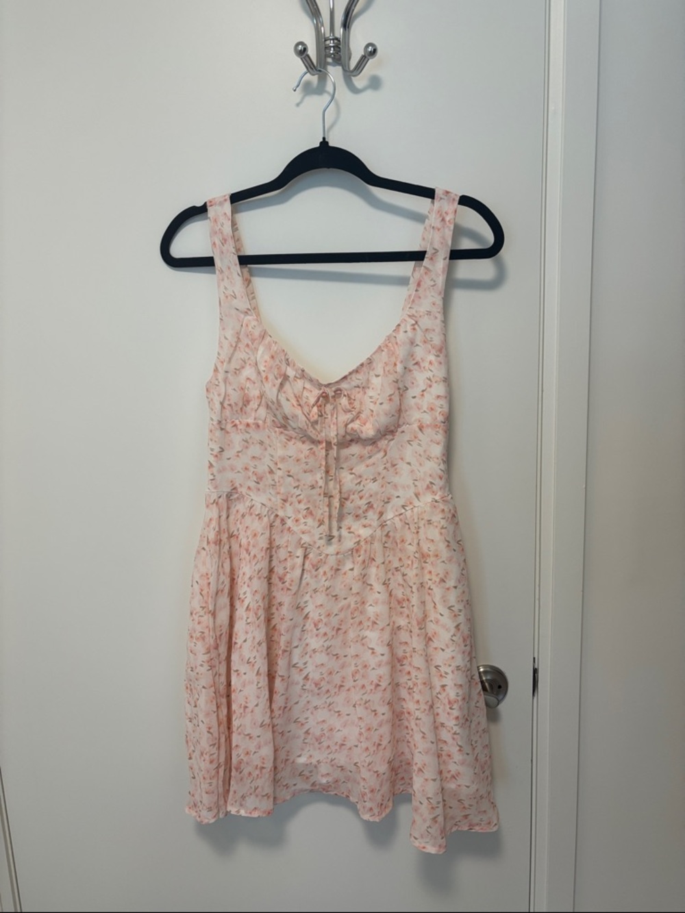 Light Pink Floral Fit & Flare Sundress